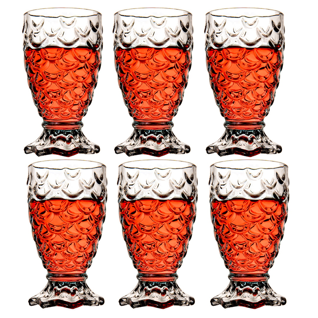 Pineapple Juice Glass Set of 6 280 ml