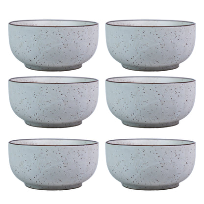 Elegance Speckle Ceramic Bowls Set of 4 500 ml