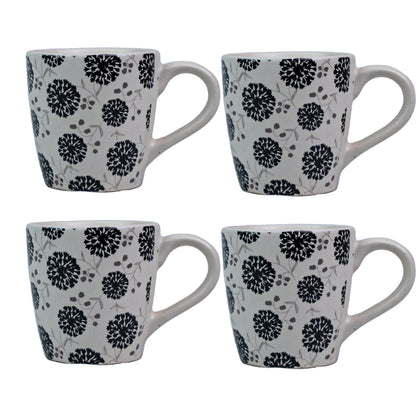 Handcrafted Monochrome Bloom Cup Set of 1 320 ml