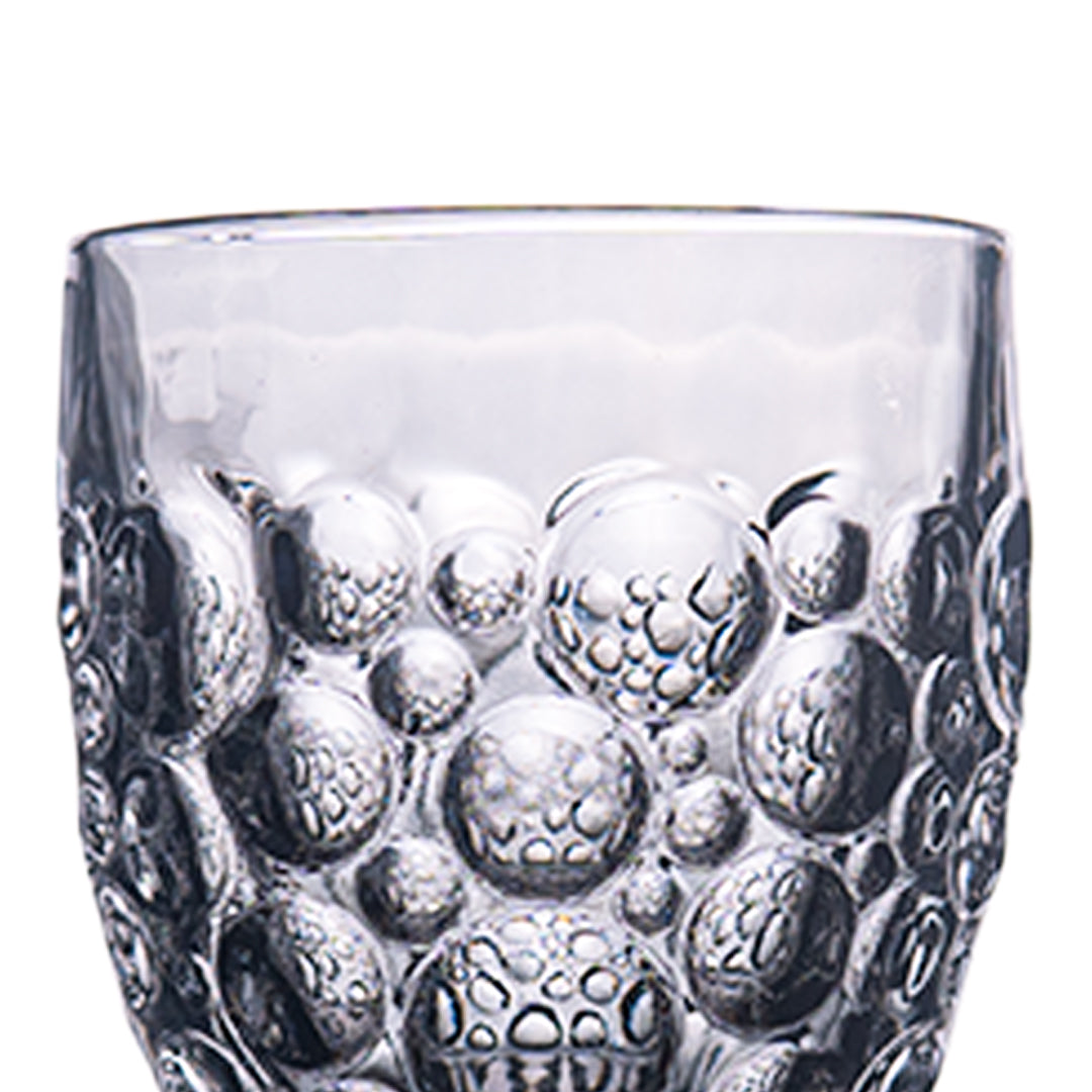 Black Ripple Sphere Glass Set of 6 350 ml