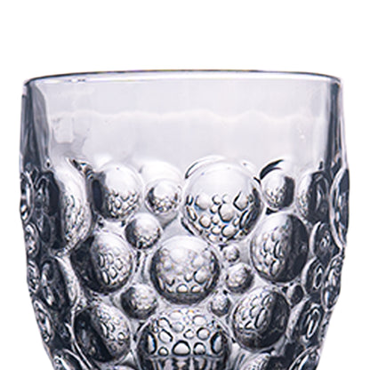 Black Ripple Sphere Glass Set of 6 350 ml