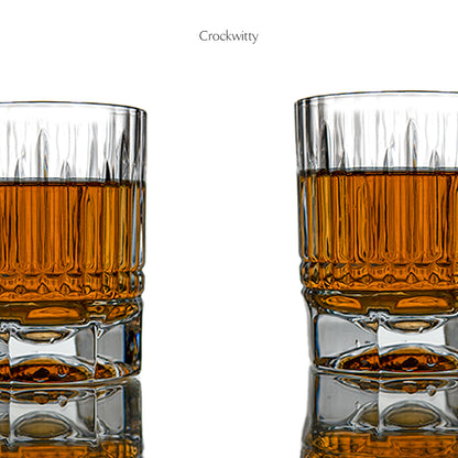 Heavy Base Volcano Whiskey Glass Set of 4 350 ml