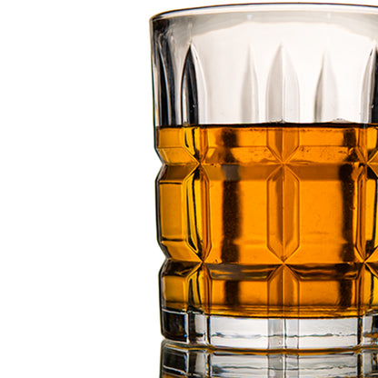 Diced Whiskey Glass Set of 6 300 ml