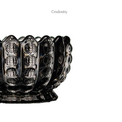 Black Crystal Dessert Cup Set of 6