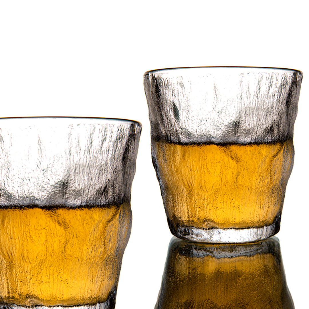 Hazed Golden Line Glass Set of 6 260 ml