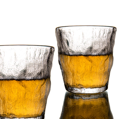 Hazed Golden Line Glass Set of 6 260 ml